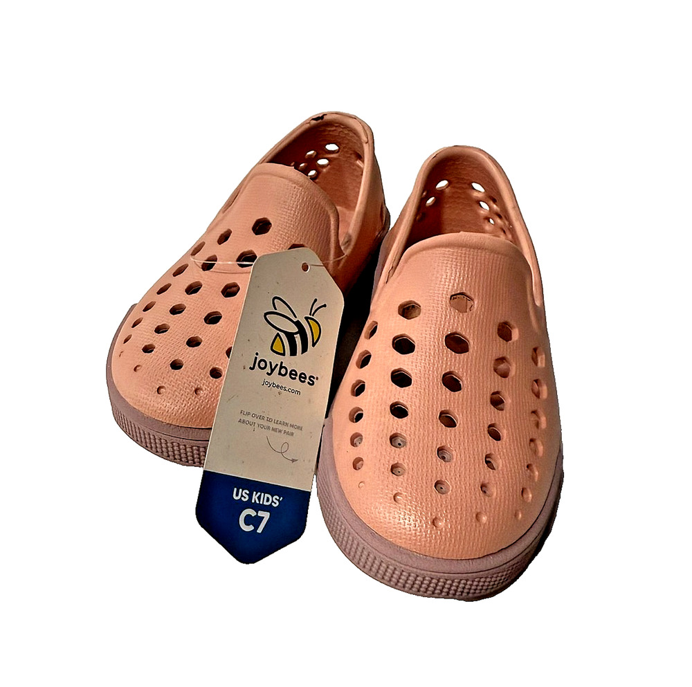 Joybees Kids Skate Sneaker Slip On EVA Water Shoe Mauve Pink Comfort Size C7 NWT